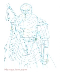How to Draw Guts from Berserk - MANGA-JAM.com