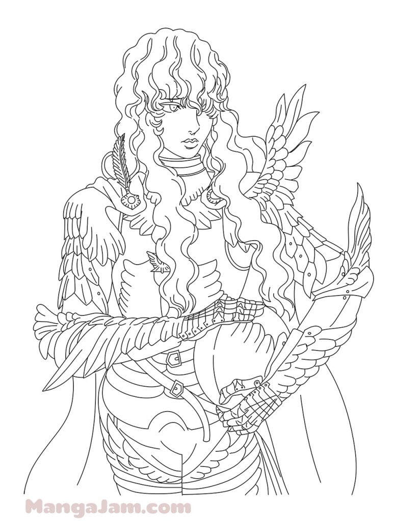 How to Draw Griffith from Berserk - MANGA-JAM.com
