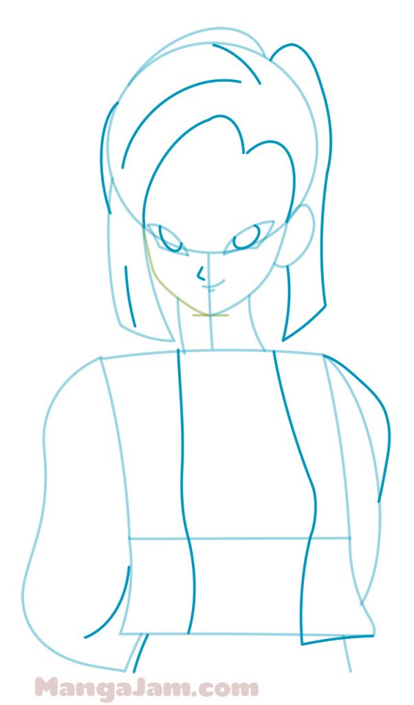 How to Draw Anroid 18 from Dragon Ball - MANGA-JAM.com