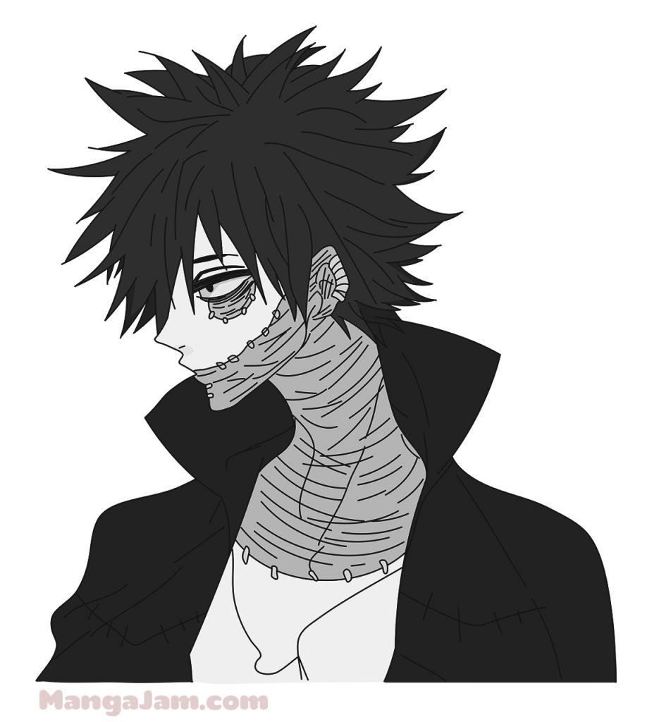 How to Draw Dabi from Boku No Hero Academia - MANGA-JAM.com