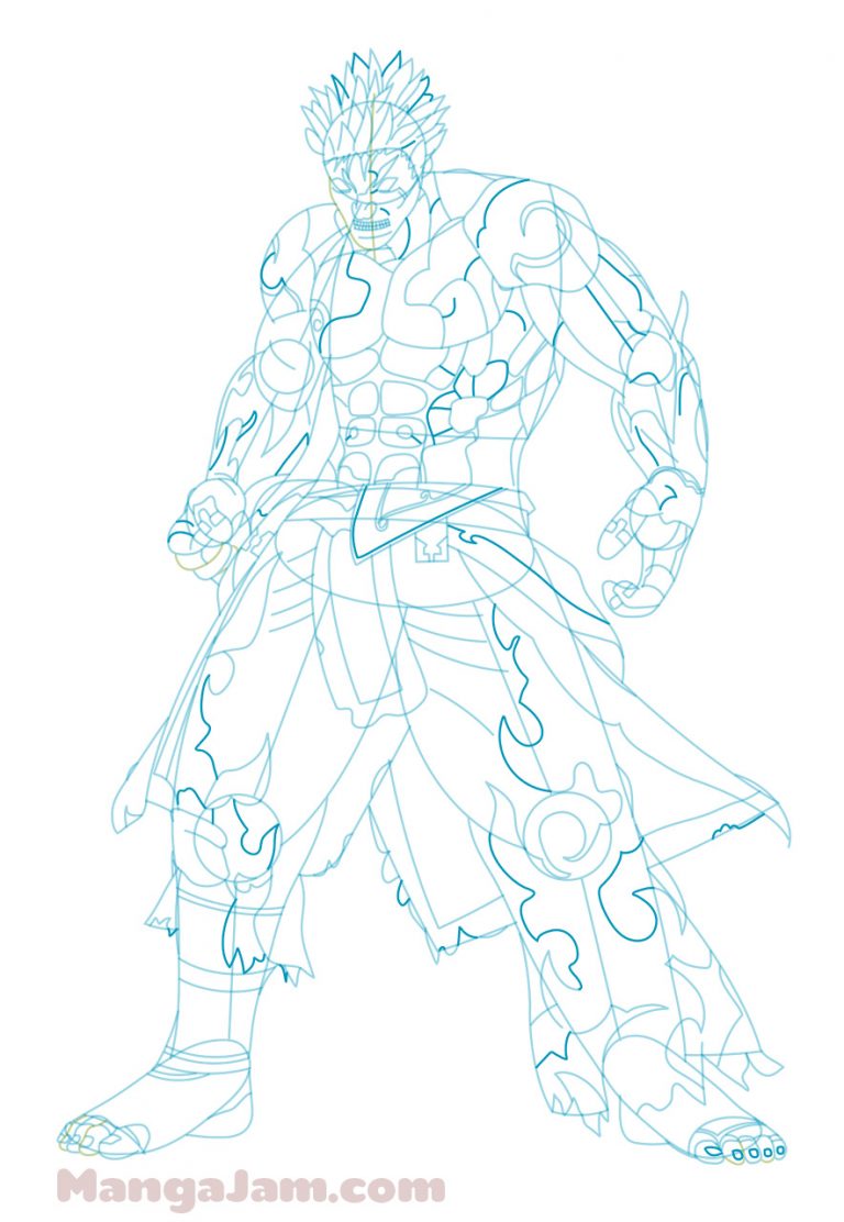 How to Draw Asura from Asura’s Wrath - MANGA-JAM.com
