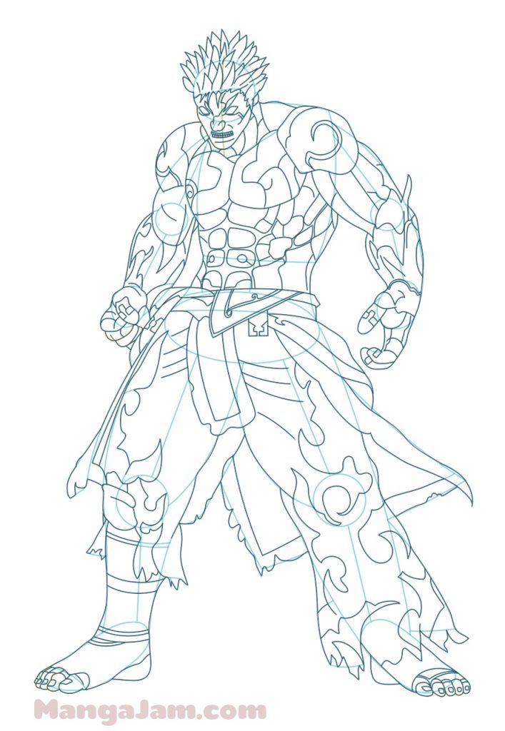 How to Draw Asura from Asura’s Wrath - MANGA-JAM.com