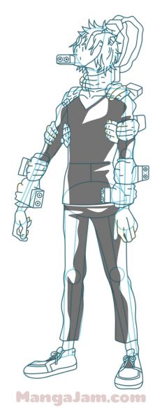 How to Draw Tomura Shigaraki from Boku No Hero Academia - MANGA-JAM.com