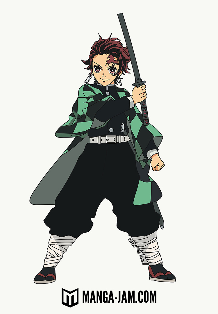 How to Draw Kamado Tanjirou from Kimetsu No Yaiba 11
