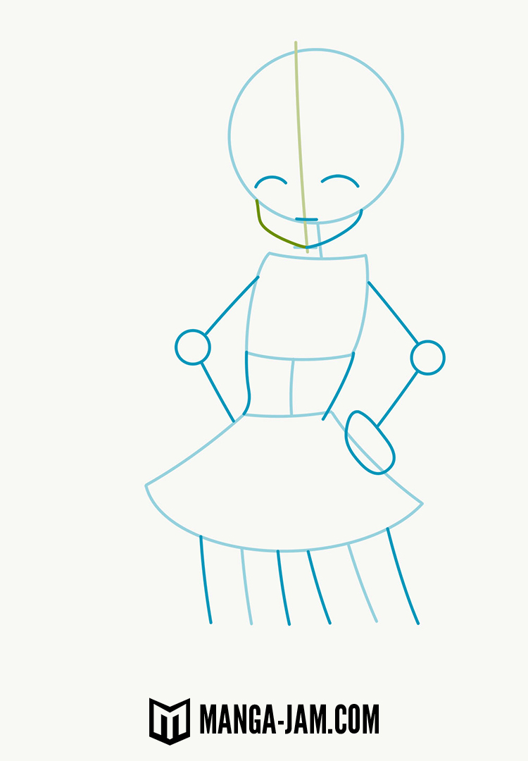 How to Draw Rena from Elsword 02