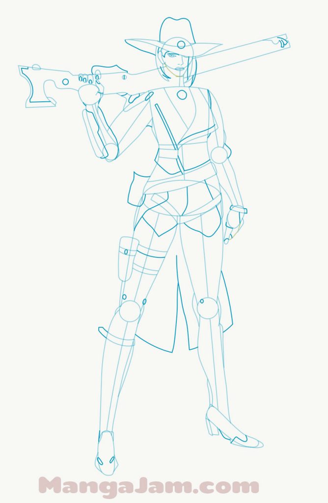 How-Draw-Ashe-Overwatch-05 - MANGA-JAM.com
