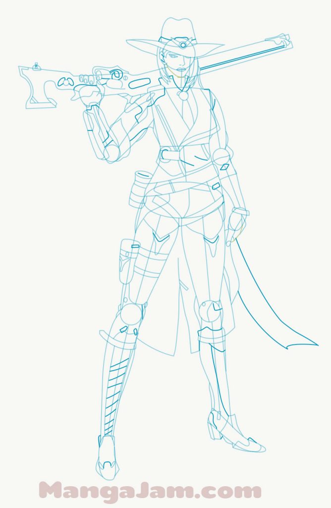 How-Draw-Ashe-Overwatch-07 - MANGA-JAM.com