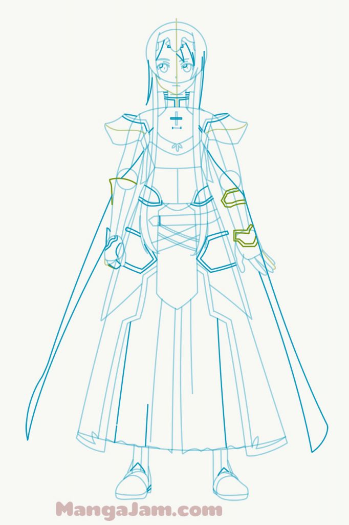 How-Draw-Alice-Zuberg-Sword-Art-Online-06 - MANGA-JAM.com