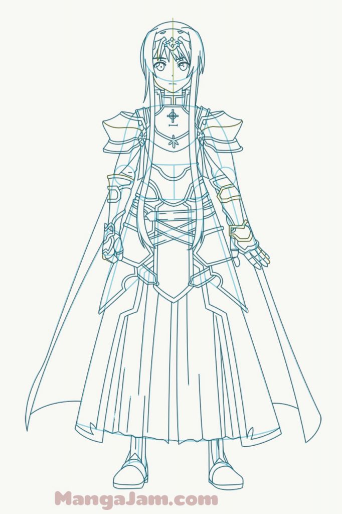 How-Draw-Alice-Zuberg-Sword-Art-Online-09 - MANGA-JAM.com