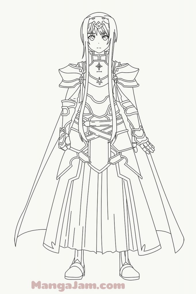 How-Draw-Alice-Zuberg-Sword-Art-Online-10 - MANGA-JAM.com
