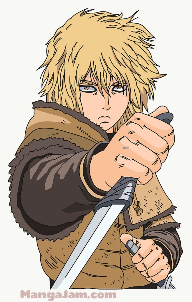 How-Draw-Thorfinn-Vinland-Saga-11 - MANGA-JAM.com