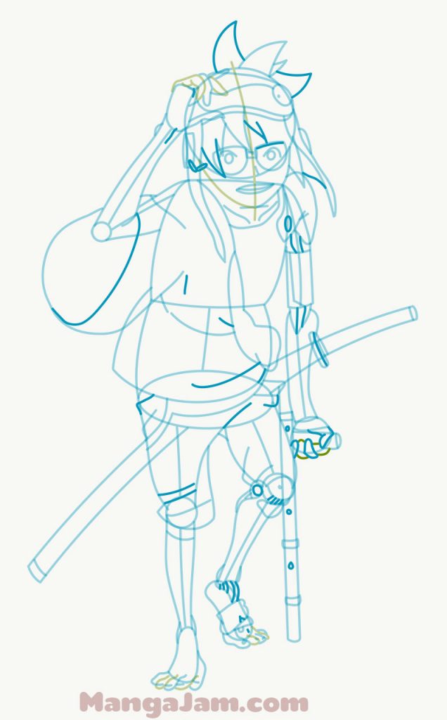 How-Draw-Hachimaru-Samurai-07 - MANGA-JAM.com