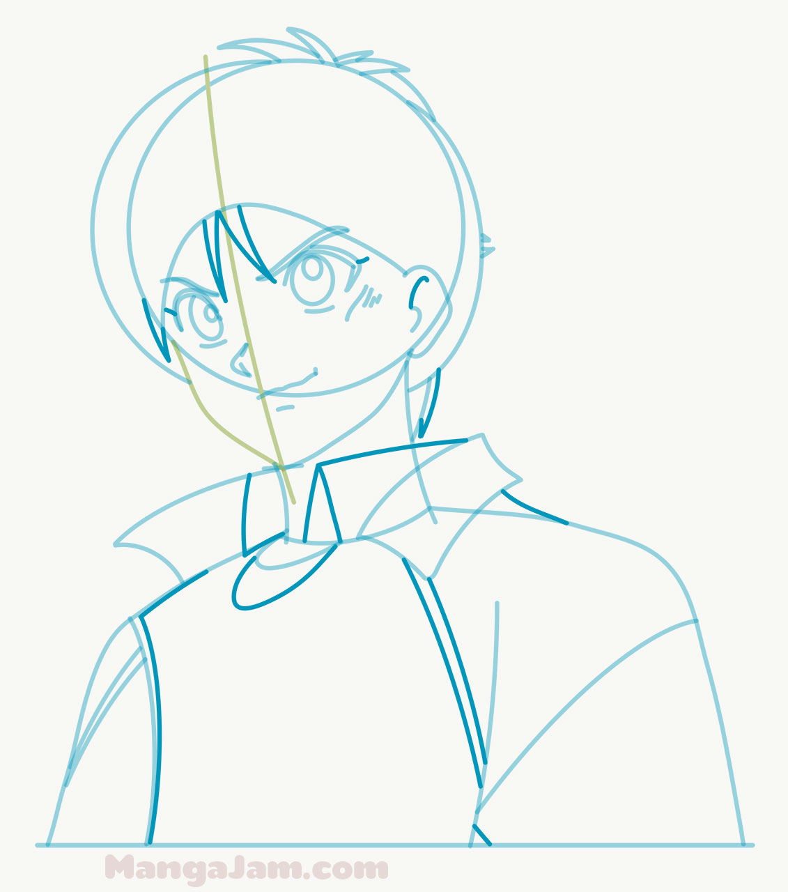 How to Draw Yusuke Urameshi from Yu Yu Hakusho - MANGA-JAM.com