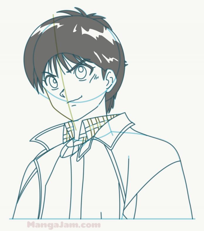How to Draw Yusuke Urameshi from Yu Yu Hakusho - MANGA-JAM.com