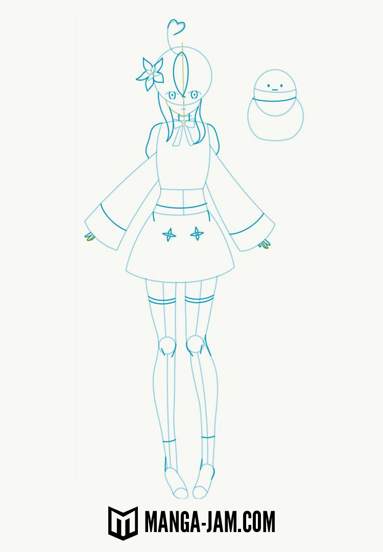 How to Draw Yukihana Lamy from hololive 5th Generation 03