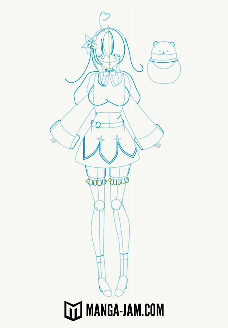 How to Draw Yukihana Lamy from hololive 5th Generation 04