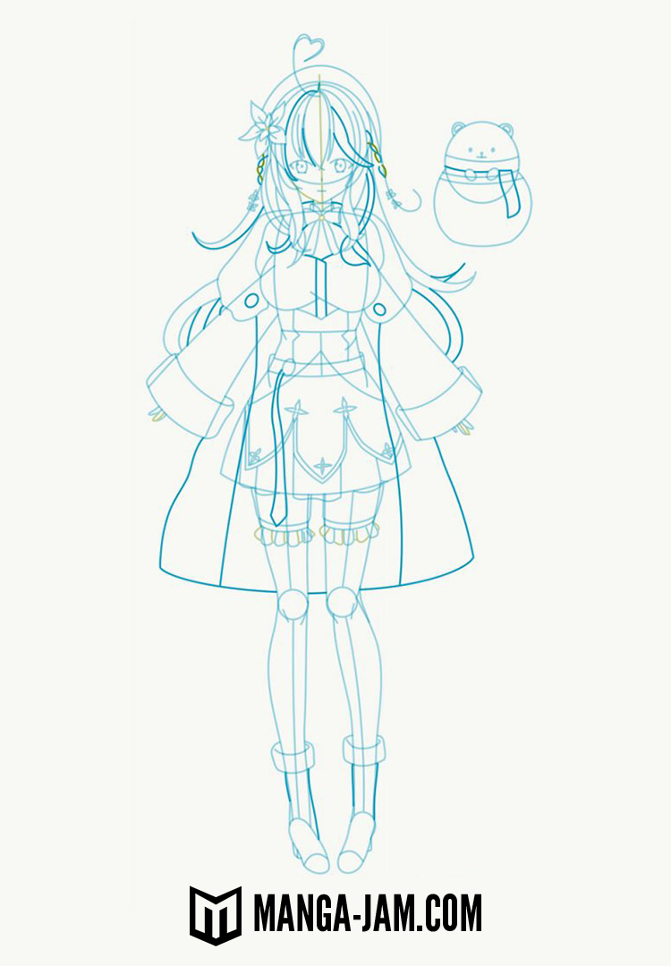 How to Draw Yukihana Lamy from hololive 5th Generation 06