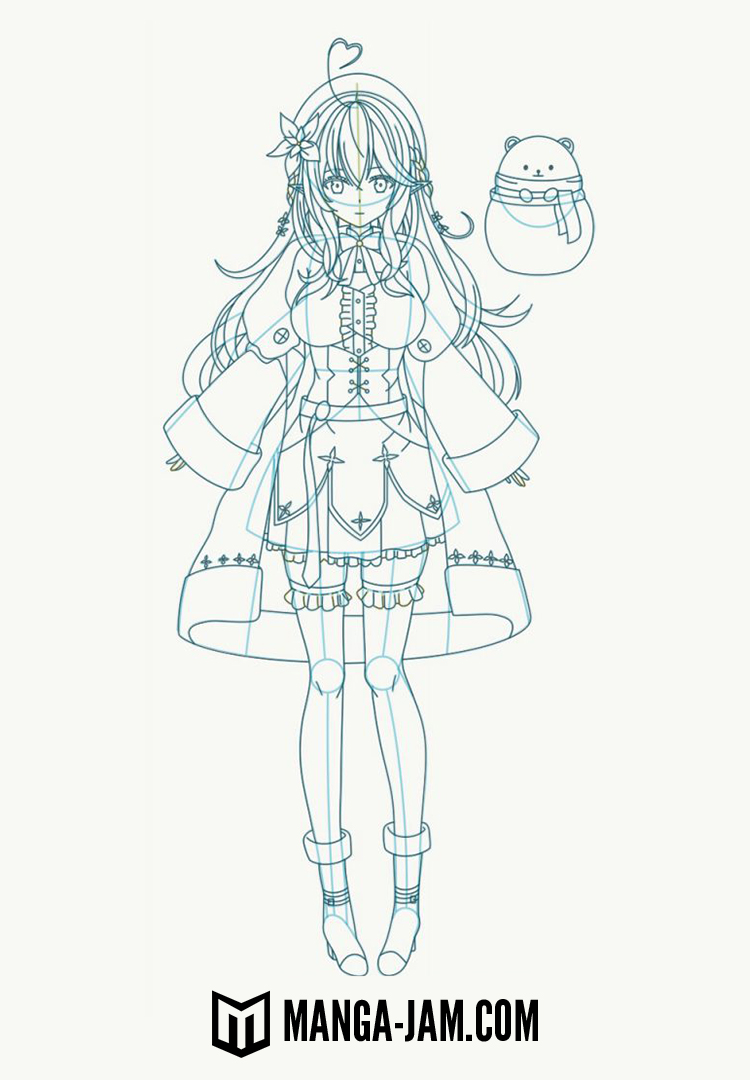 How to Draw Yukihana Lamy from hololive 5th Generation 09