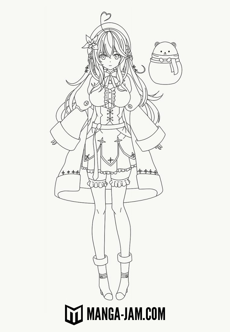 How to Draw Yukihana Lamy from hololive 5th Generation 10