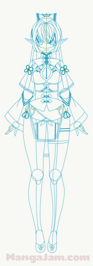 How-Draw-Shiranui-Flare-Hololive-07 - MANGA-JAM.com