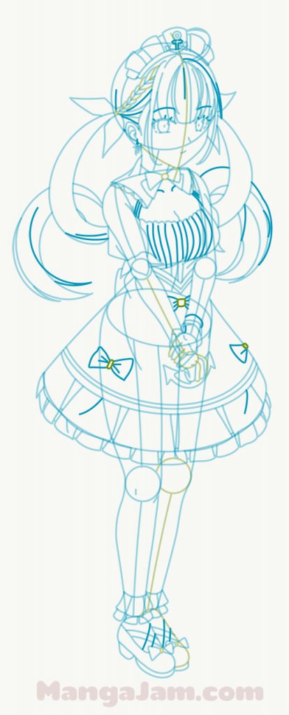 How-Draw-Minato-Aqua-Hololive-08 - MANGA-JAM.com