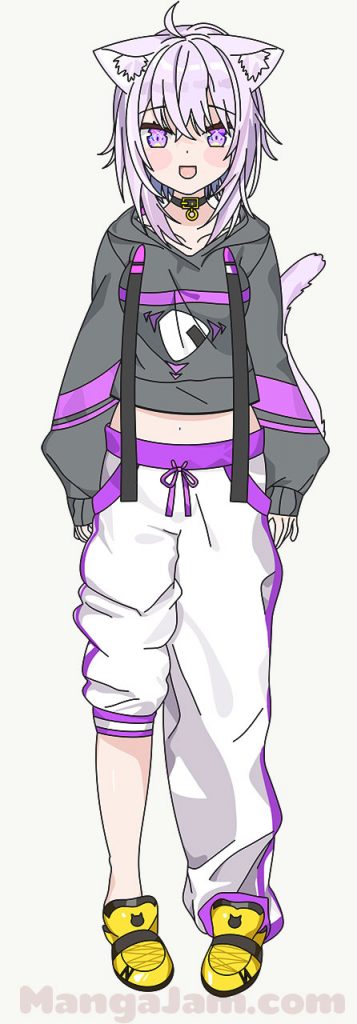 How-Draw-Nekomata-Okayu-Hololive-11 - MANGA-JAM.com