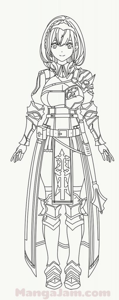 How-Draw-Shirogane-Noel-Hololive-10 - MANGA-JAM.com