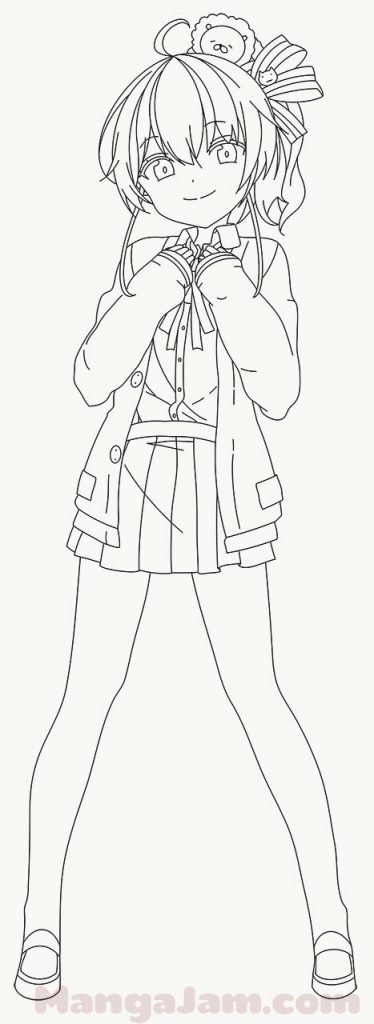 How-Draw-Natsuiro-Matsuri-Hololive-10 - MANGA-JAM.com