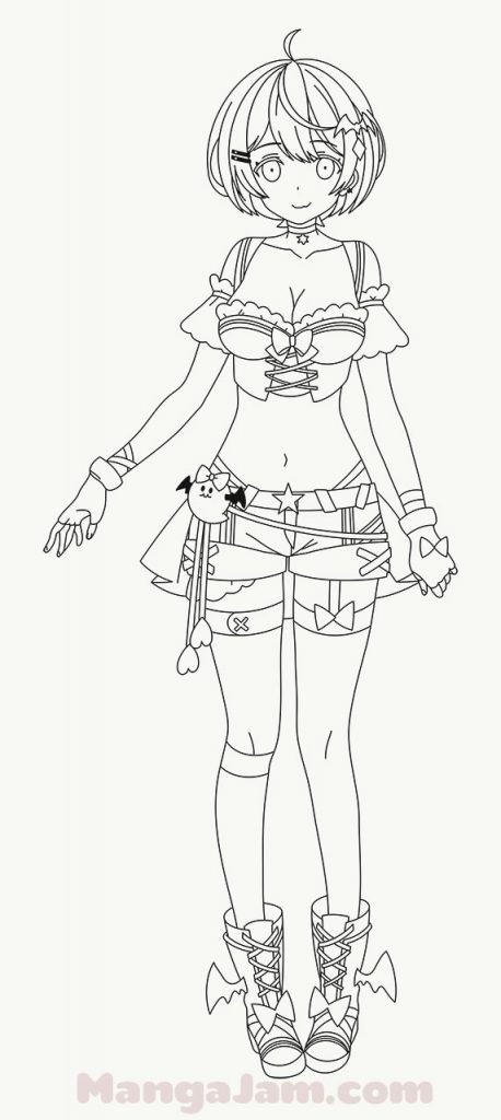 How-Draw-Yozora-Mel-Hololive-10 - MANGA-JAM.com