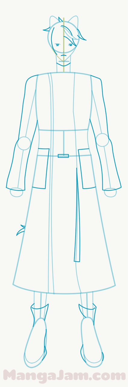 How to draw Kageyama Shien from Holostars 3rd Generation - MANGA-JAM.com