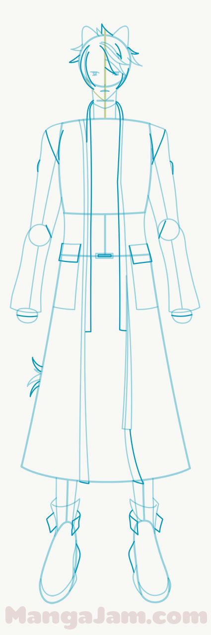 How to draw Kageyama Shien from Holostars 3rd Generation - MANGA-JAM.com