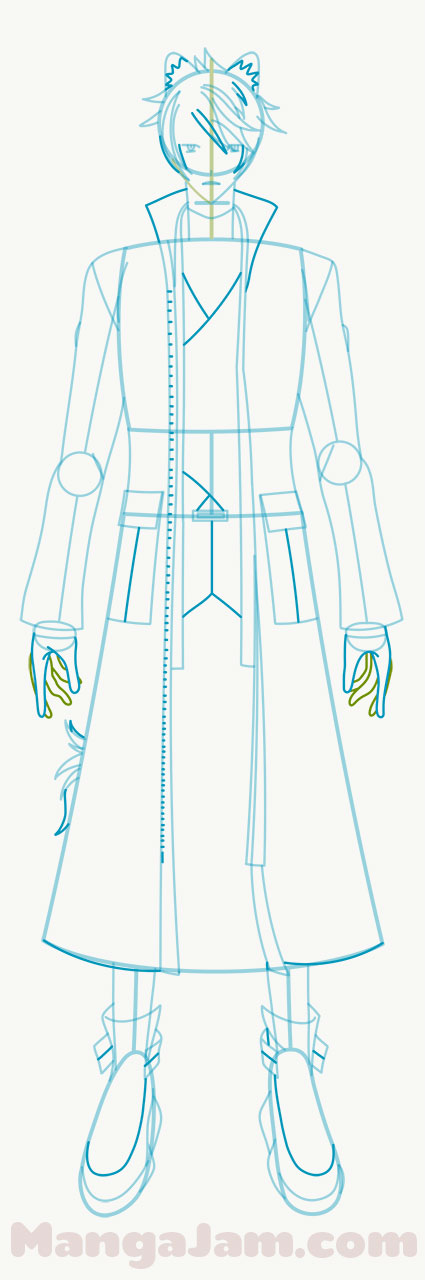 How to draw Kageyama Shien from Holostars 3rd Generation - MANGA-JAM.com