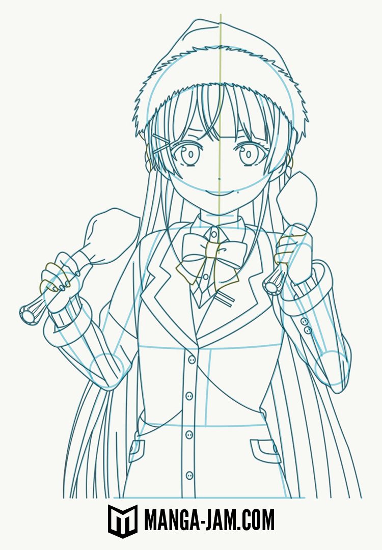 How to Draw Tsukino Mito from Nijisanji JP’s 1st wave 09