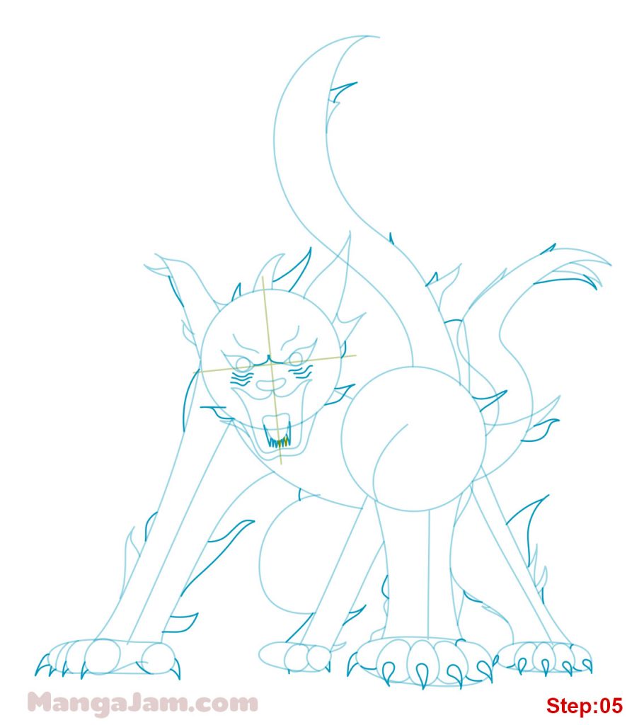 How to Draw Matatabi from Naruto - MANGA-JAM.com