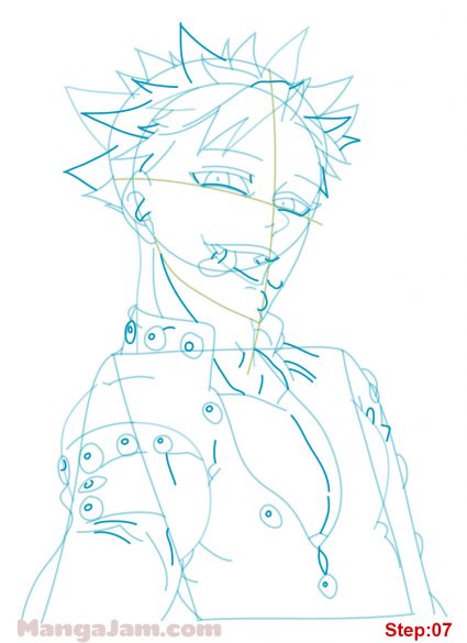 Ban Simple Drawing How to Draw Ban from Nanatsu No Taizai - MANGA-JAM.com