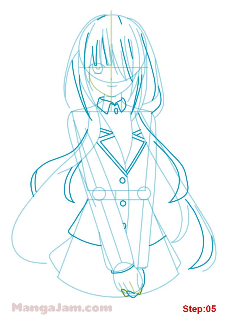 How to Draw Kurumi Tokisaki from Date A Live - MANGA-JAM.com