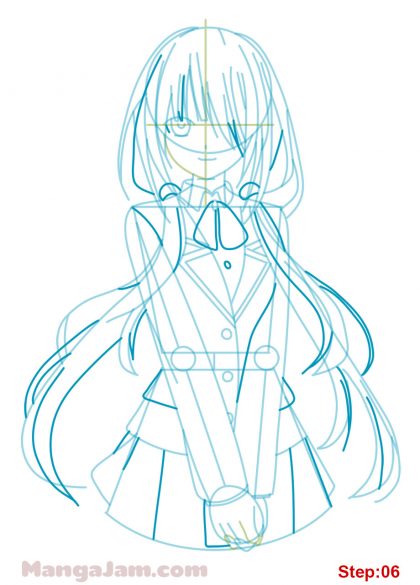 How to Draw Kurumi Tokisaki from Date A Live - MANGA-JAM.com