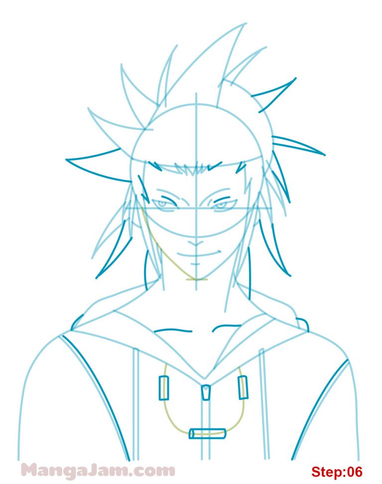 How to Draw Axel from Kingdom Hearts - MANGA-JAM.com