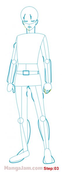 How to Draw Levi Ackerman from Attack On Titan - MANGA-JAM.com