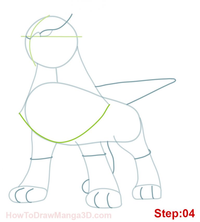 How to draw Entei Pokemon - MANGA-JAM.com