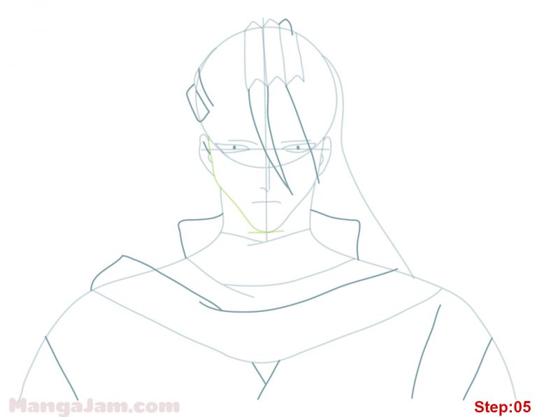 How to Draw Byakuya Kuchiki from Bleach - MANGA-JAM.com