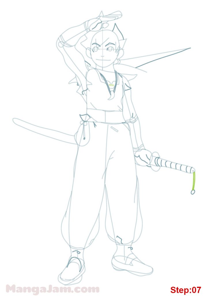 How to Draw Ryu from Breath of Fire IV - MANGA-JAM.com